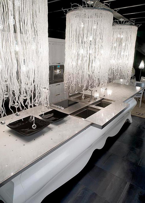 elegante außergewöhnliche designer küche arbeitsplatte spülen
