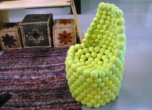 ergonomische nachhaltige Schreibtisch Stühle grün tennis ball hugh hayden