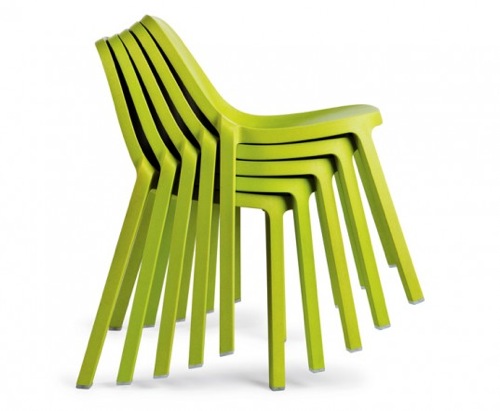 ergonomische nachhaltige Schreibtisch Stühle plastisch grün emeco philippe starck
