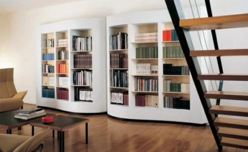 erstaunliche praktische haus bibliotheken eingebaut cassina