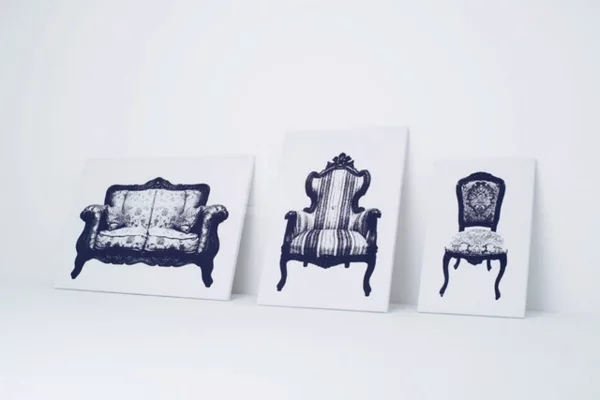 exzentrische möbel zum anlehnen wand barock drei designs verfügbar