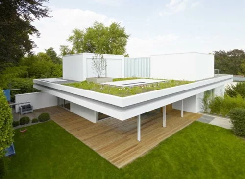 frisch dach terasse garten modern architektur raffiniert