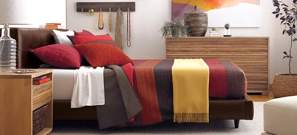 herbstliche Bettwäsche Designs im Schlafzimmer bettdecken