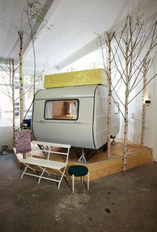 indoor zelt camping idee originell funktional