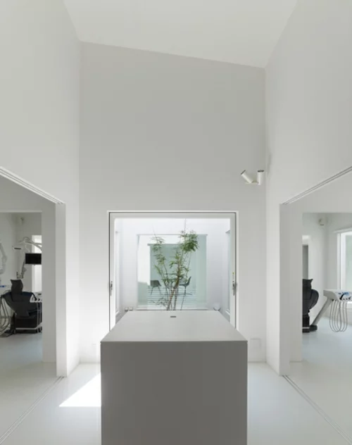 japanisches zahnklinik design interior rezeption