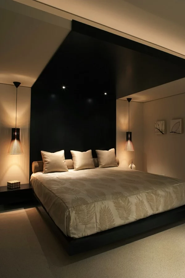 luxus apartment in kalifornien mit panorama fenstern matratze schwarz