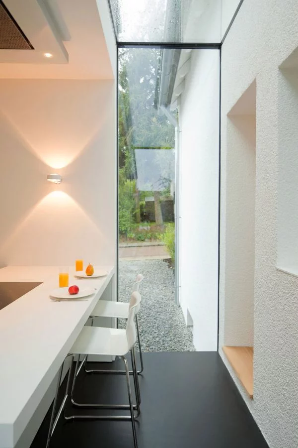 modernehaus erweiterung esszimmer küchenbereich extravagant schlicht