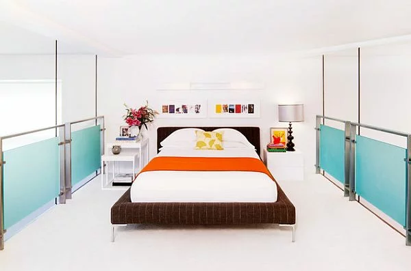 schicke bettwäsche designs im schlafzimmer gesättigte farben