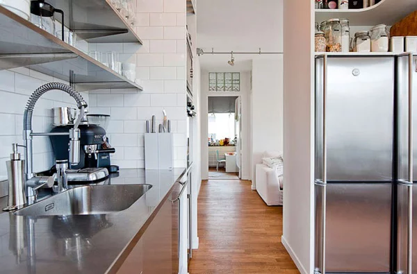 schönes modernes dach apartment arbeitsplatte küche spüle