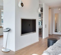 Schönes modernes Dach Apartment in Stockholm platziert
