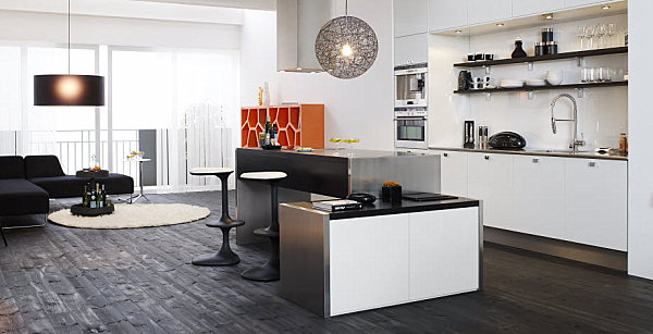 skandinavische küchen designs luxus interior essbereich