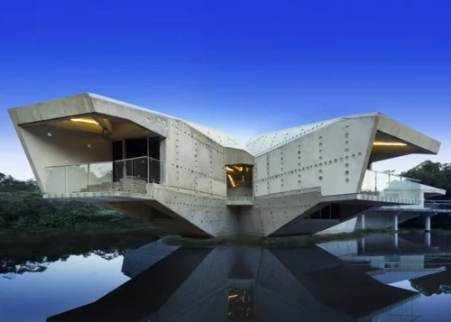 solides futuristisches haus design australien architektur