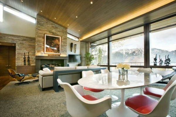 Solides Haus in Colorado design weiß akryl essmöbel