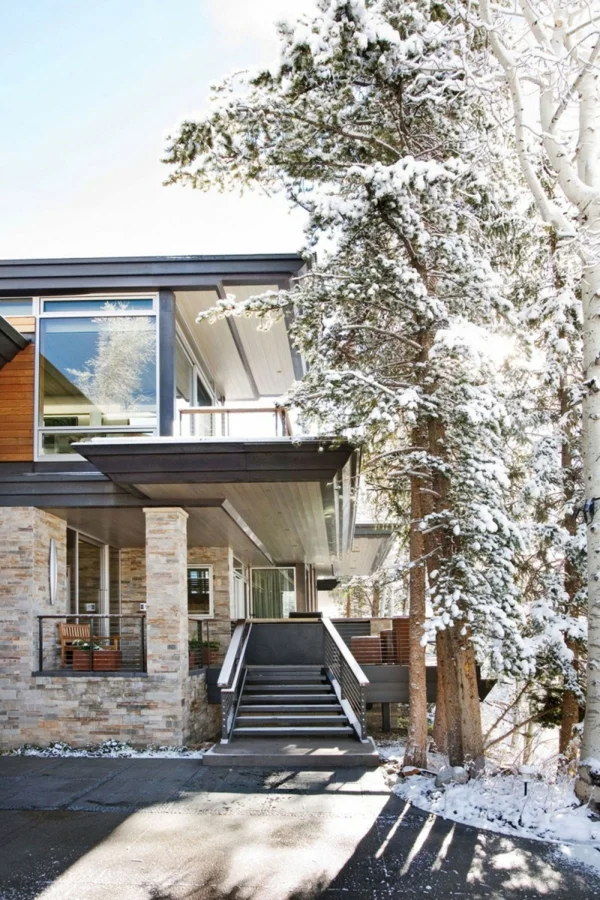 Solides Haus in Colorado colorado winter modern