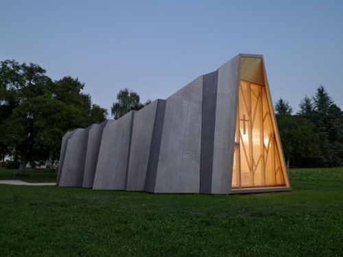 spektakuläre Gebäude Designs origami beleuchtung kreuz
