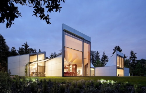 spektakuläre Gebäude Designs origami dunkel futuristisch architektur