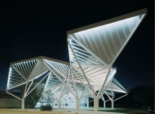 spektakuläre Gebäude Designs origami originell architektur