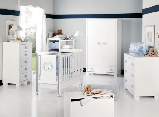 Trendy Kinderzimmer Möbel für Babys pastellfarben männlich
