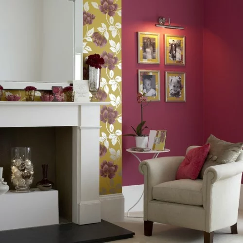 wand dekoration mit bildern sofa extravagant wandgestaltung tapeten