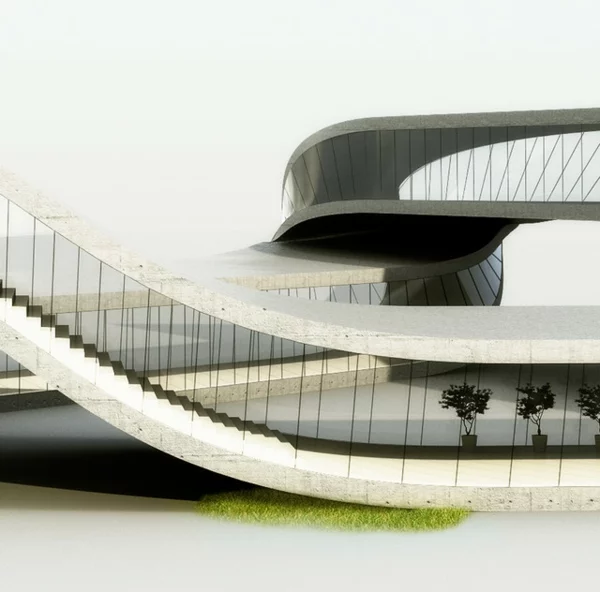 3d druck für architektur visualisierung modell treppe