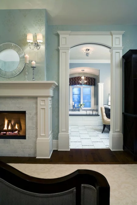 Bodenfliesen und Hartholz als Bodenbelag klassisch einrichtung