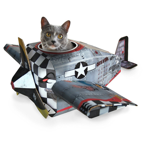 Designer Möbel und Accessoires für Haustiere katze flugzeug