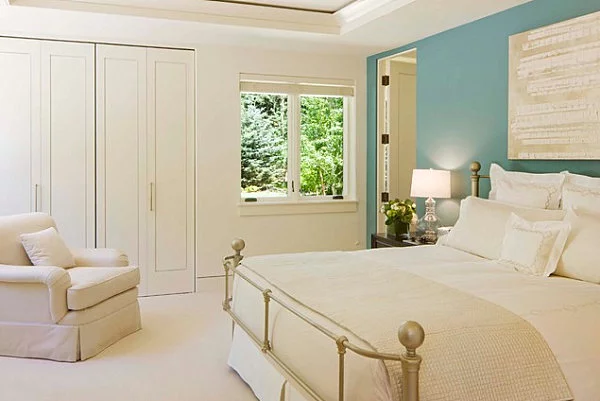 Farbpaletten und Strategien beim Interior Design weiß einrichtung schlafzimmer