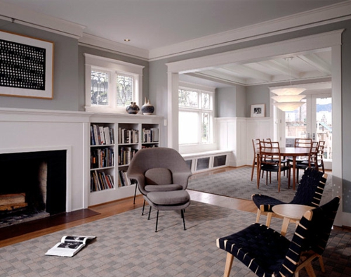 Interior Design Ideen in Craftsman Stil modern möbel bücherregale