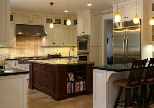 Interior Design Ideen in Craftsman Stil moderne küche hängelampen