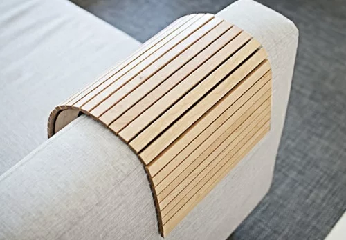 Moderne Holz Akzent  im Interior Design armlehne 