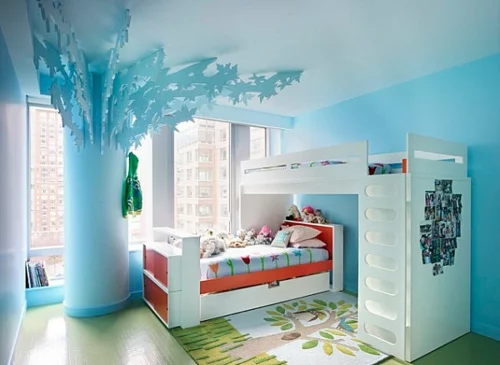 Pastell Farbpalette beim Interieur Design blau kinderzimmer