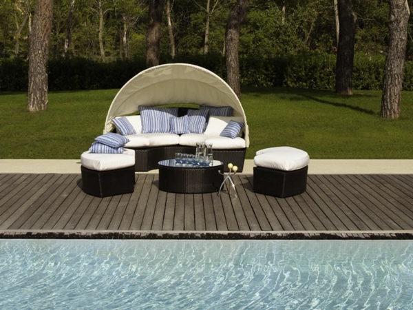 Preiswerte Gartenmöbel im Außenbereich design rattan pool