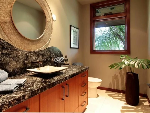 Residenz auf Hawaii mit einem sehr kreativen Design bad waschtisch
