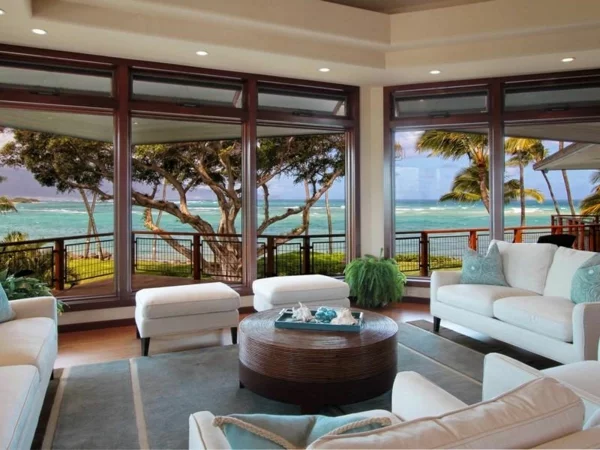 Residenz auf Hawaii mit einem sehr kreativen Design strand meer sitzplatz