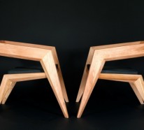 Feiern Avantgarde Minimalismus: 2R Avantgarde Holz Stuhl von Sien Studio