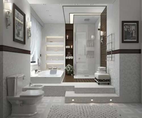 badezimmer design bilder ideen indirekt beleuchtung wc