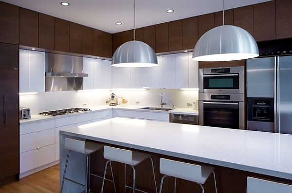 braun weiß küche umgestaltung modern einrichtung