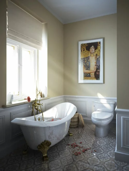 coole Bilder von Badezimmern badewanne klassisch design bild