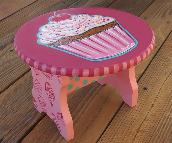cupcakes möbel designs niedrig rosa kinder tisch couchtisch