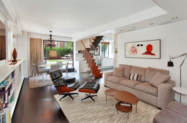 Moderne Interiors bieten das zeitlose Eames Lounge Chair