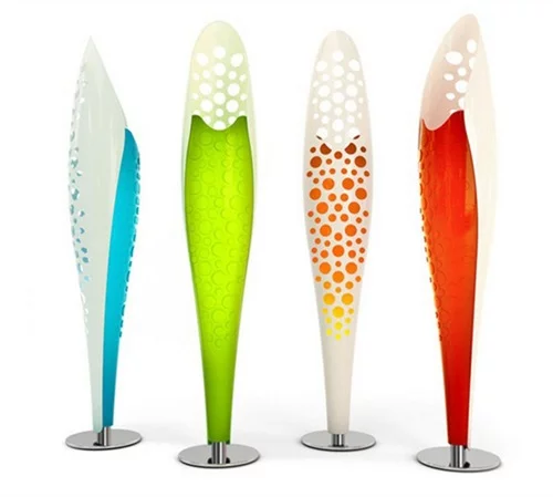 designer stehlampen  farbenfroh ausgefallene formen
