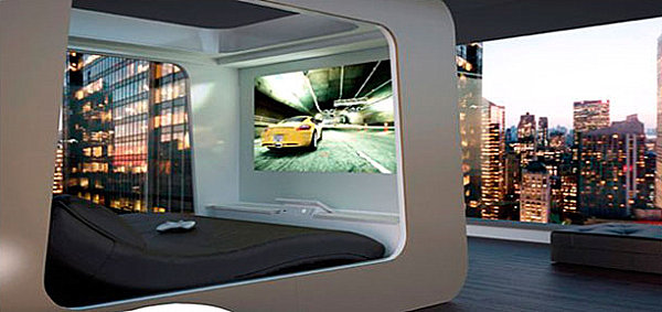 ergonomische möbel und technologie der zukunft doppelbett