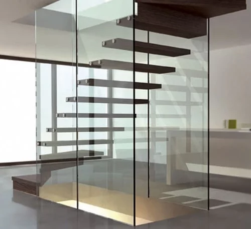 erstaunliche  treppenbau stufen holz glas