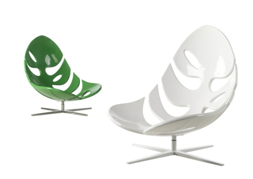 grüne Designer Stühle und Sessel  acryl monstera