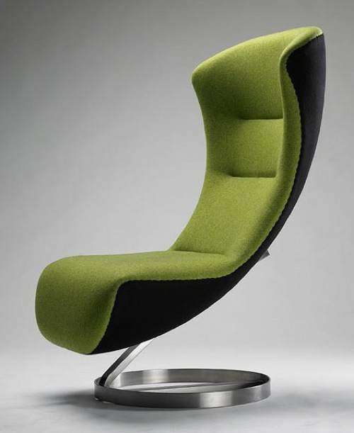 grüne Designer Stühle und Sessel bequem gepolstert sessel grasgrün