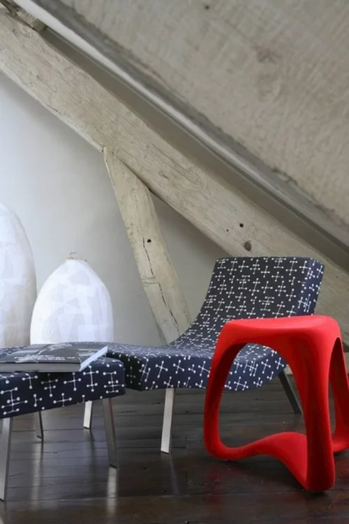  Interior Designs in Rot, Weiß und Blau idee sitzplatz