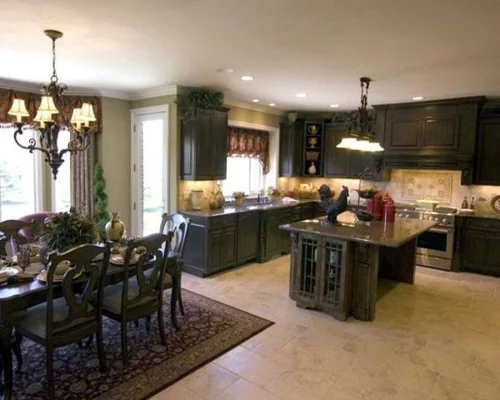 küchen essbereich stühle teppich grau monochromatisch design