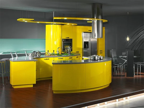 luxus küchen designs modern kompakt einrichtung barstühle