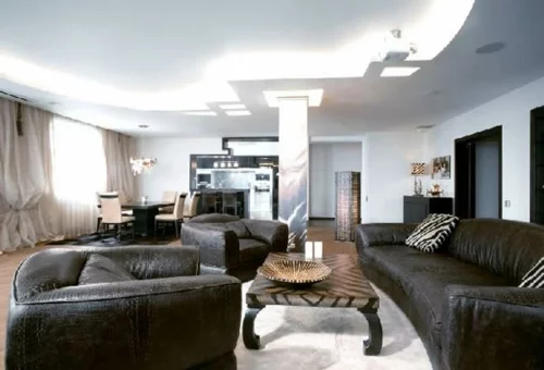 luxus-wohnzimmer-design-dunkle-texturen-bequem-sitzplatz
