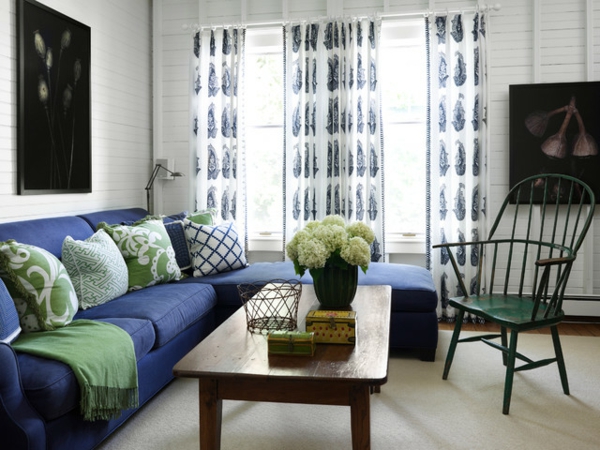 mehr ordnung im haus tolles wohnzimmer design in blau und grün